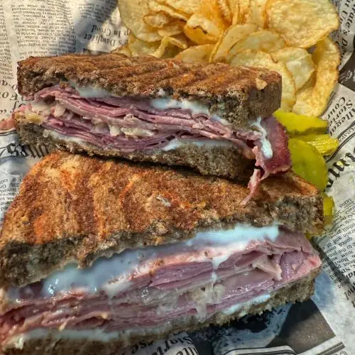 Reuben Sandwich at Carmen's Diner in Bremen, IN